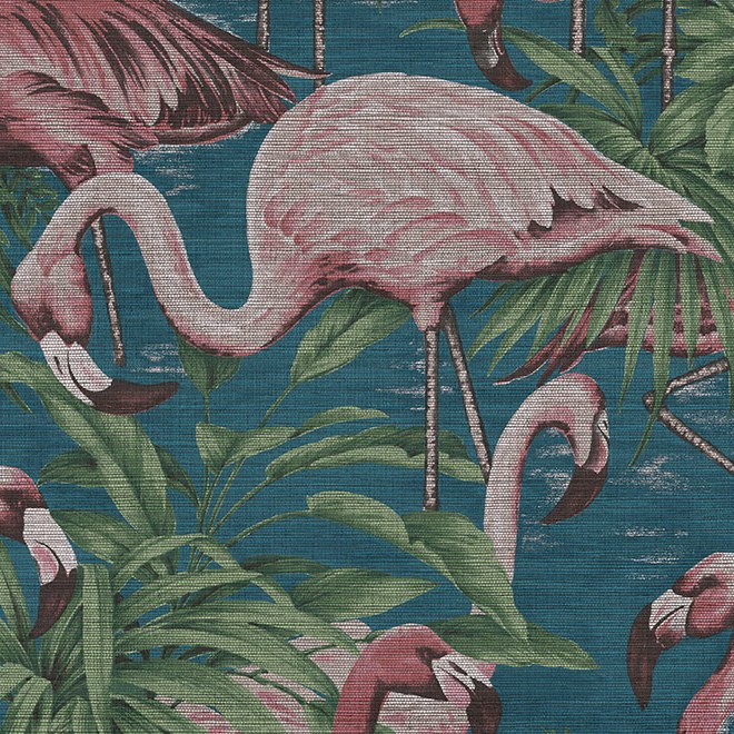 Flamingo Wallpaper - Interiors of Chiswick